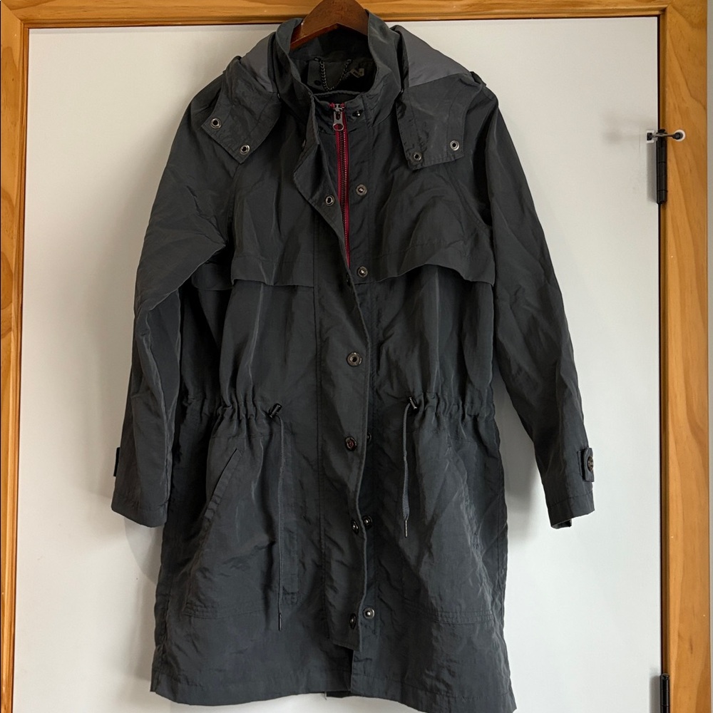 Gray Nylon Shell Jacket anorak